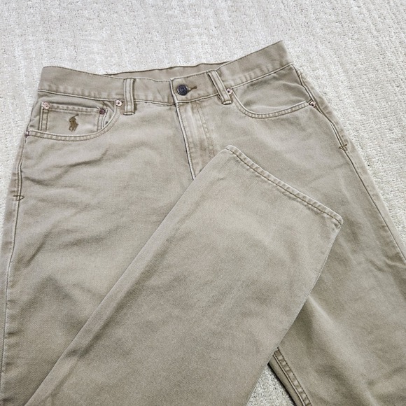 Polo Ralph Lauren Jeans Men 31x32 *READ 867 Straight Brown Denim Y2K Pony Logo - Picture 1 of 12